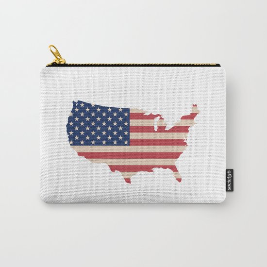 United States of America Map Carry-All Pouch