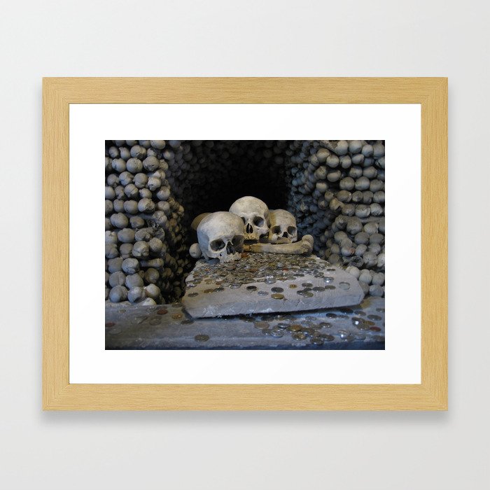 Skulls & Coins Framed Art Print