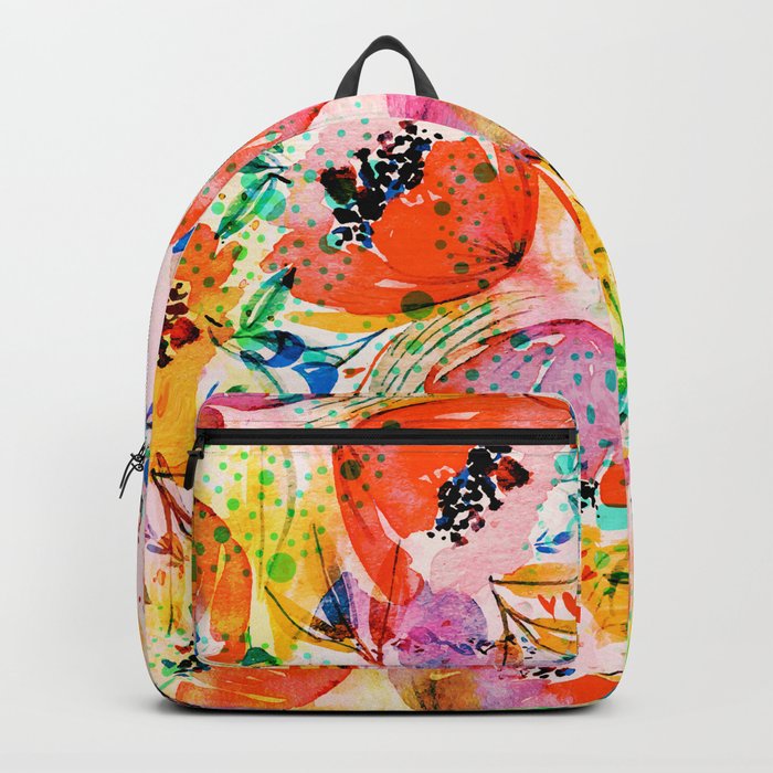 flowered Backpack