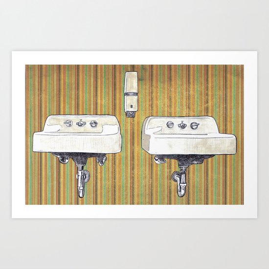 Sinks Art Print