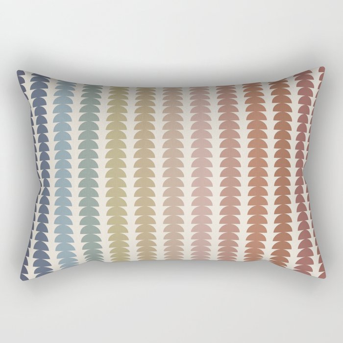 Maude Pattern- Vintage Multicolor Rectangular Pillow