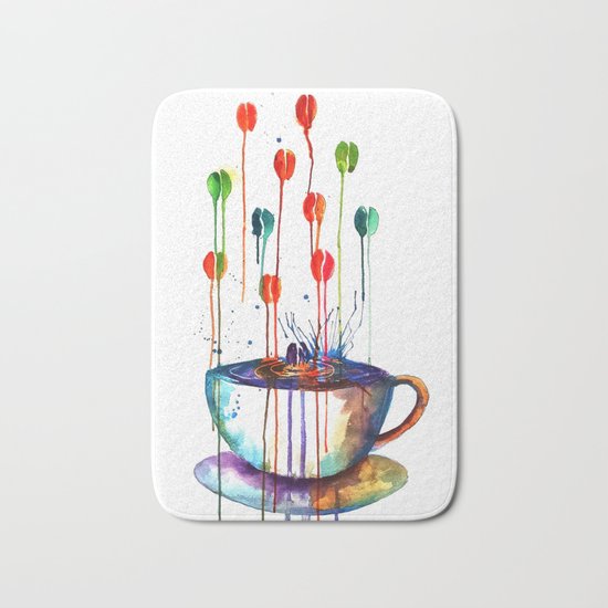 Coffee Splash Bath Mat