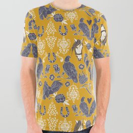 Western nature pattern 76 All Over Graphic Tee