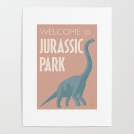 Jurrasic Park Poster | Trex, Park, Jurrasic, Jurrasicpark, Movie, Retro, Dino, Dinosaur, Vintage, Graphicdesign 