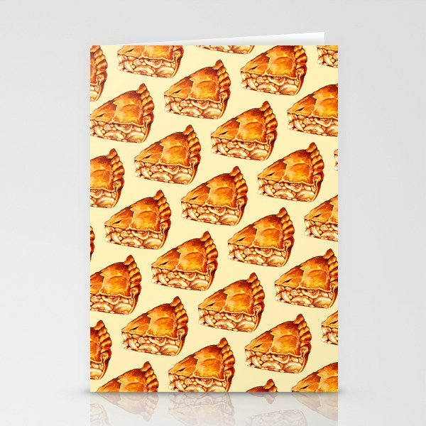 Apple Pie Pattern Stationery Cards