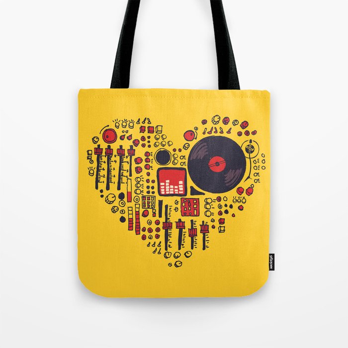 Music in every heartbeat Tote Bag