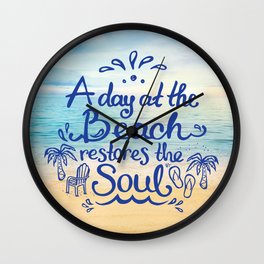 A day at the Beach restores the Soul Wall Clock