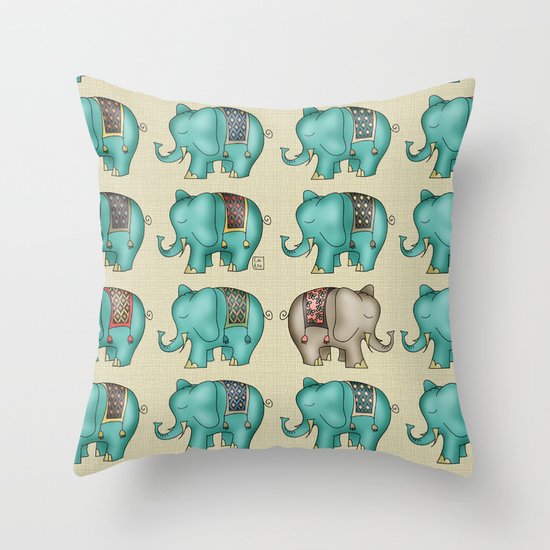 Elephant Throw Pillow