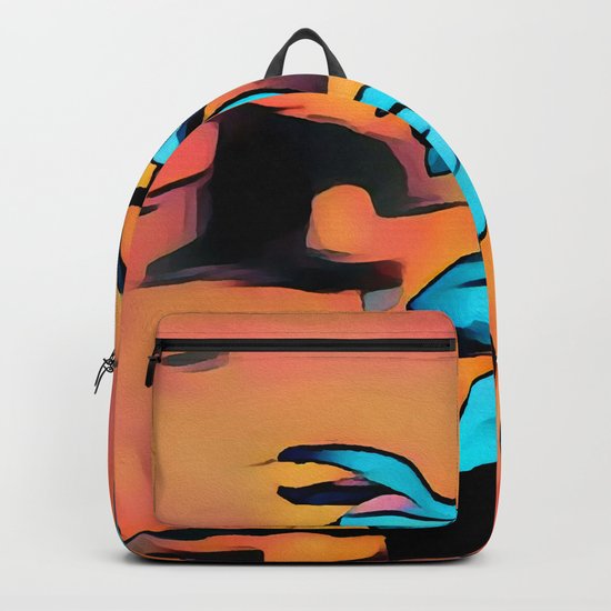 Blue Flower Backpack