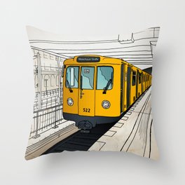 U-Bahn Throw Pillow