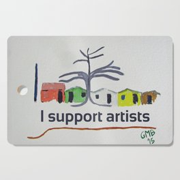 I Support Artists Notebook and Travel Mug Cutting Board
