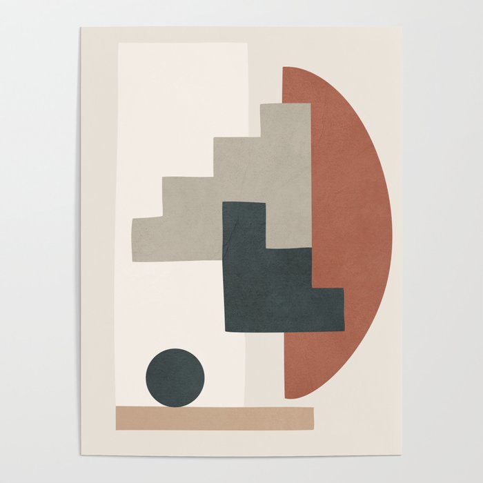 Minimal Shapes No.30 Poster