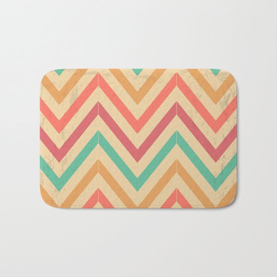 Zig zag vintage Bath Mat