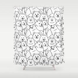 Oh Samoyed Shower Curtain