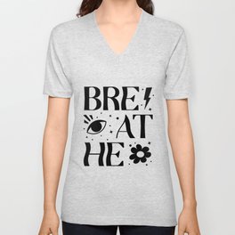Breathe black V Neck T Shirt