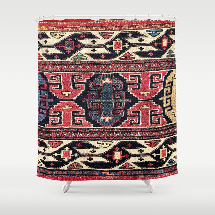 Shahsavan Mafrash Antique Azerbaijan Persian Tribal Bag Print Shower Curtain