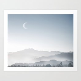 The Moon Above Art Print