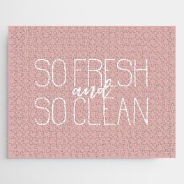 So Fresh and So Clean Pink Jigsaw Puzzle