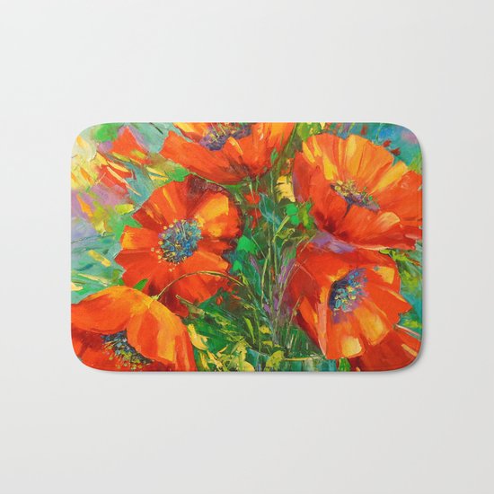 Poppies Bath Mat