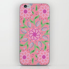 Garden Sunshine Pink iPhone Skin