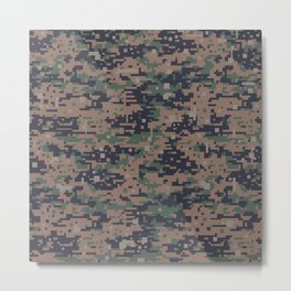 Marines Digital Camo Digicam Camouflage Military Uniform Pattern Metal Print | Flag, Service, Graphicdesign, Military, Unitedstates, Army, Freedom, Graphic, Marines, Hero 