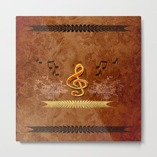 Music, clef Metal Print
