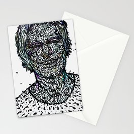TIMOTHY LEARY watercolor and ink portrait Stationery Card