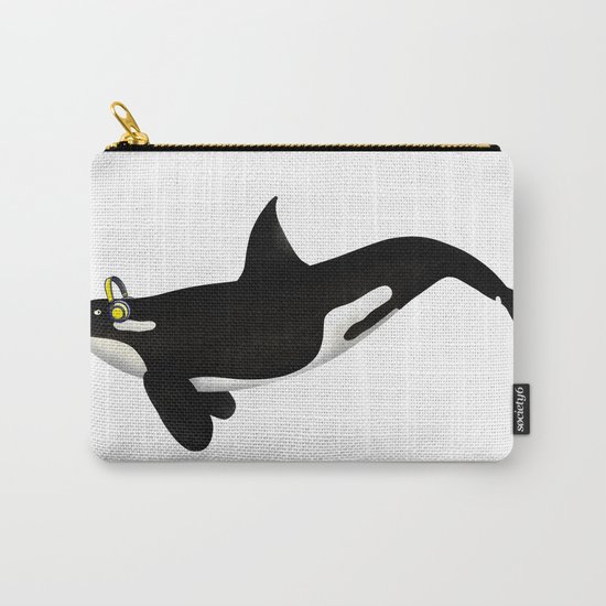 Killer Whale Headphones Carry-All Pouch