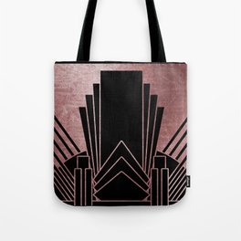 Art deco design - deep rose Tote Bag