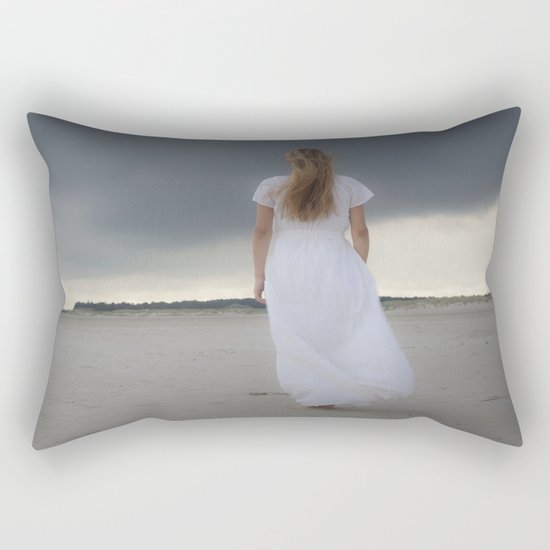 Waiting for the storm Rectangular Pillow