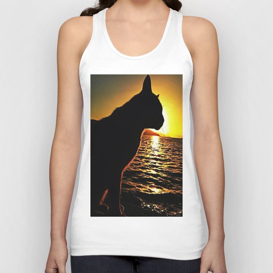 cat Unisex Tank Top