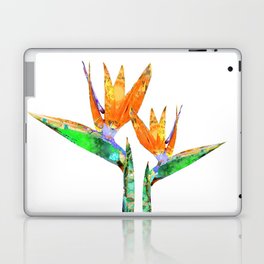 Two Birds - Bird of Paradise Floral Art Laptop Skin