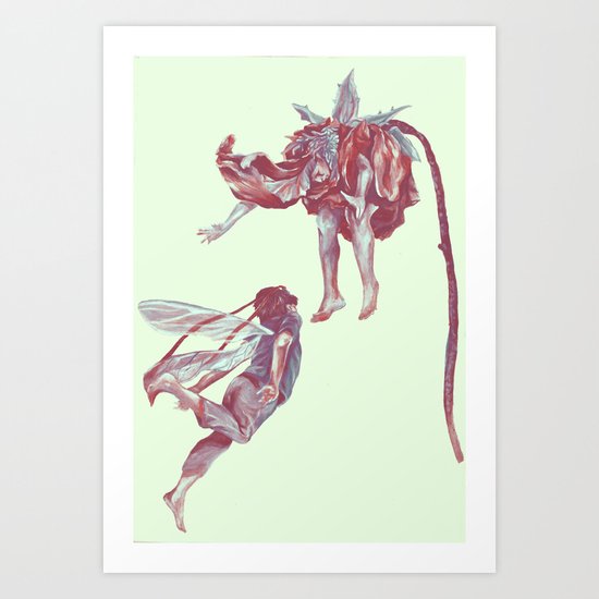 Lovers come and grow. Art Print