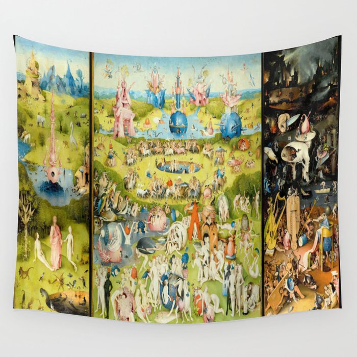 The Garden of Earthly Delights by Bosch Wall Tapestry