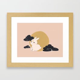 Moonlight Bunny Framed Art Print