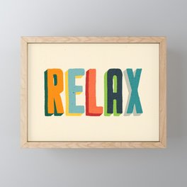 Relax Framed Mini Art Print