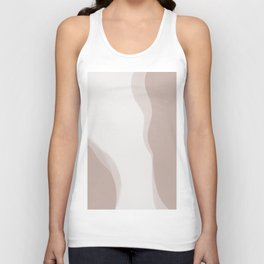 Neutral Toned Abstract Figures 1 Unisex Tank Top