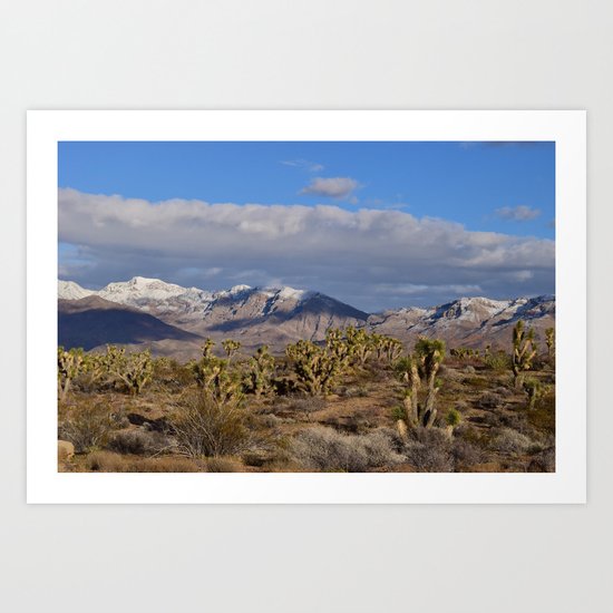 Winter in the Desert Art Print