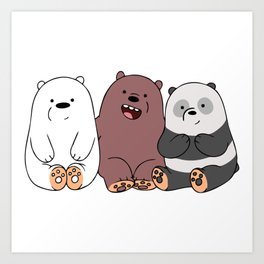 3 Bears Art Print