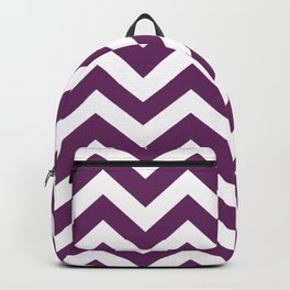 Palatinate purple - violet color - Zigzag Chevron Pattern Backpack