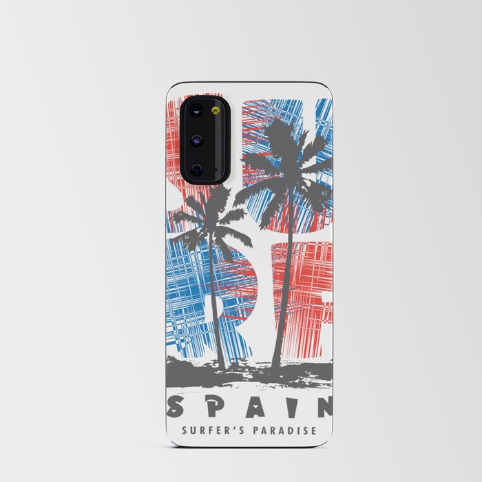 Spain surf paradise Android Card Case