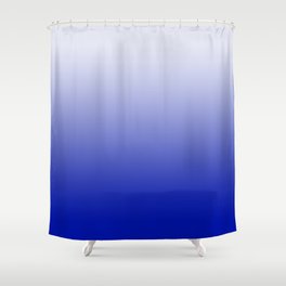 Ombre Zaffre Blue Shower Curtain