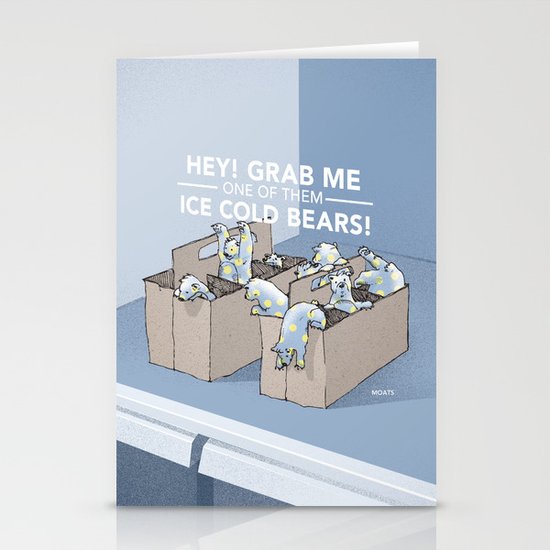 Ice Cold Bears Stationery Cards