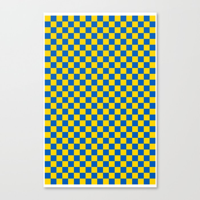 Ukrainian Flag Pattern Canvas Print