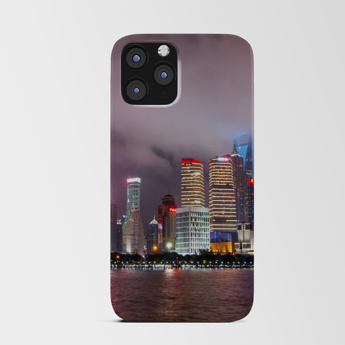 China Photography - Beautiful City Lights Radiating From Shanghai iPhone Card Case
