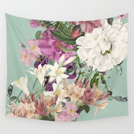 Midsummer Floral Garden Vintage Art Prints Wall Tapestry