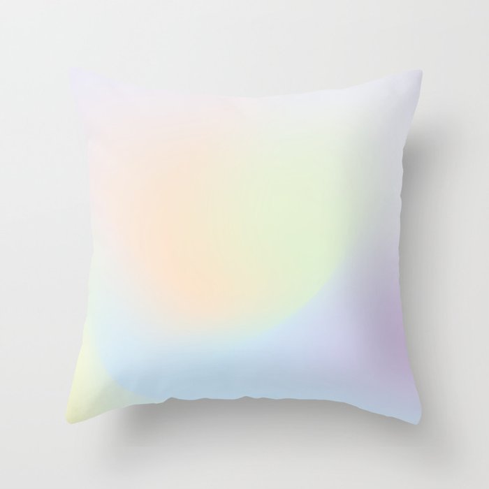 Rainbow Holographic Vibes Throw Pillow