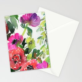 the pink flowers N.o 6 Stationery Card