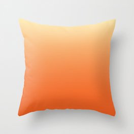 Orange Ombre Throw Pillow