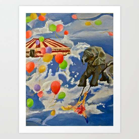 In the Clouds Art Print